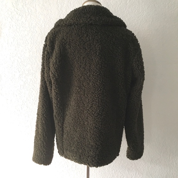 Caslon Teddy Sherpa Faux Shearling Fleece Jacket NWT.  Size M - Picture 4 of 8